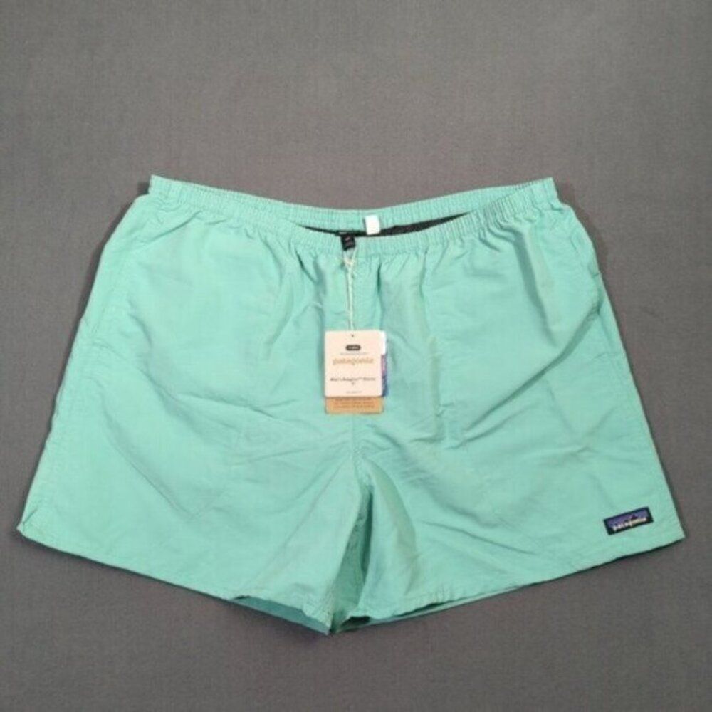 Patagonia Shorts Men's XXL Fresh Teal Baggies 5" Relaxed Fit Lined NWT